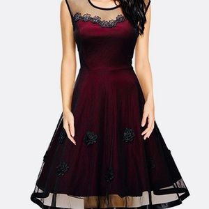 SALE!!  BNWT Miss Mae Vintage Dress Wine Large